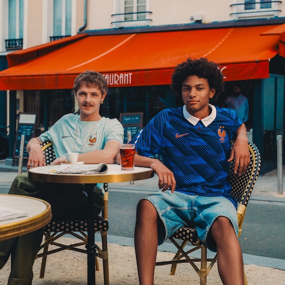 France Nike Away Aero-Fit Match Shirt 2026 - Kids with L.Hernandez